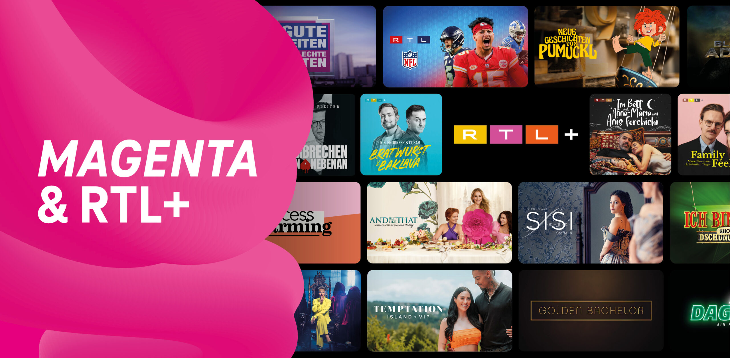 Magenta erweitert das Streaming-Angebot durch RTL+